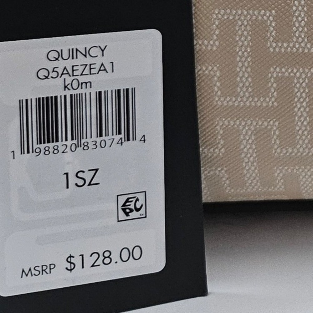 Halston Quincy Monogram Crossbody Bag Beige Gold Q5AEZEA1 NWT - Picture 4 of 5